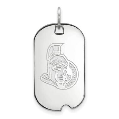 Ottawa Senators Small Dog Tag Sterling Silver Rhodium-plated SS024SEN, MPN: SS024SEN, 191101154041