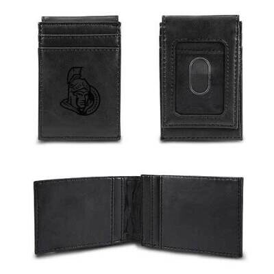 NHL Ottawa Senators Black Faux Leather Front Pocket Wallet GC7602, MPN: GC7602, 767345896667