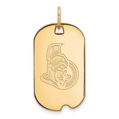 Ottawa Senators Small Dog Tag Gold-plated Sterling Silver GP024SEN, MPN: GP024SEN, 191101154294