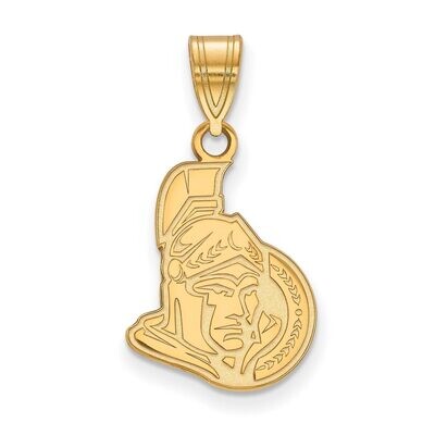 Ottawa Senators Medium Pendant Gold-plated Silver GP003SEN, MPN: GP003SEN, 886774741079
