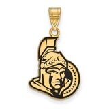 Ottawa Senators Large Enamel Pendant Gold-plated Silver GP016SEN, MPN: GP016SEN, 886774743585