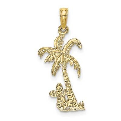 Palm Tree with Cactus Charm 10k Gold 10K7157, MPN: 10K7157,