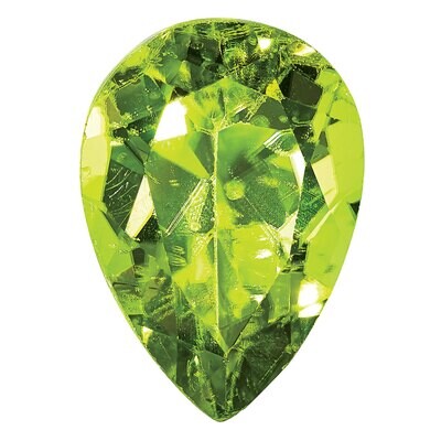 Peridot 6X4mm Pear AA Quality Gemstone PE-0604-PSF-AA, MPN: PE-0604-PSF-AA,