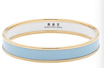 Halcyon Days 1cm Forget-me-Not Gold Small Bangle Bracelet PBPLA1210GS, MPN: PBPLA1210GS,