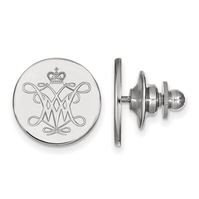 William And Mary Lapel Pin 14k White Gold 4W001WMA, MPN: 4W001WMA, 886774825960
