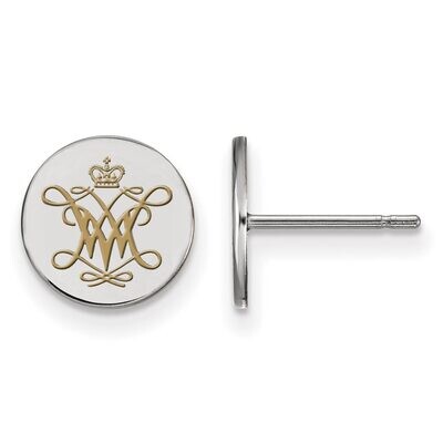 William And Mary Small Enamel Disc Earring Sterling Silver SS011WMA, MPN: SS011WMA, 886774680866