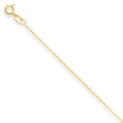 Carded Cable Rope Chain 18 Inch 14k Gold 6RY-18, MPN: 6RY-18, 886774086316