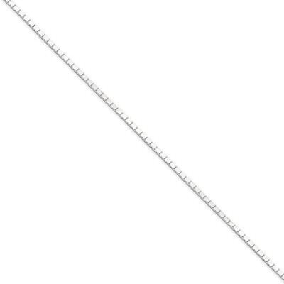 24 Inch 1.5mm Mirror Box Chain Sterling Silver QPE25-24, MPN: QPE25-24, 883957980553