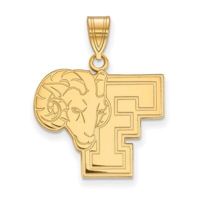 Fordham University Large Pendant 14k Yellow Gold 4Y002FOU, MPN: 4Y002FOU, 886774858371