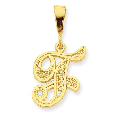 Initial F Charm 10k Gold 10C242/F, MPN: 10C242/F, 883957344348