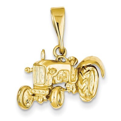 Tractor Pendant 14k Gold K876, MPN: K876, 883957868608