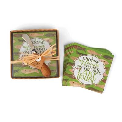 Mudpie Lake House Napkin Set GM14057, MPN: GM14057, 718540275405
