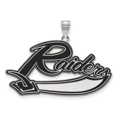 Mt Union College Extra Large Enamel Pendant Sterling Silver SS003MUC, MPN: SS003MUC, 886774691817