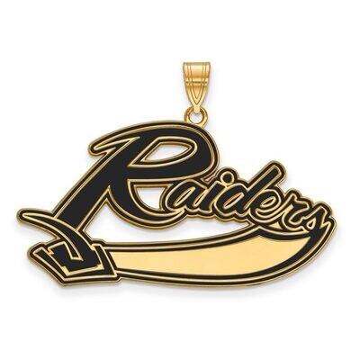 Mt Union College x-Large Enamel Pendant Gold-plated Silver GP003MUC, MPN: GP003MUC, 886774895833