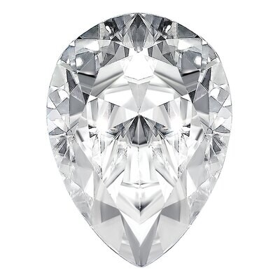 Moissanite True Light H Color 7X5mm Pear Gemstone MT-0705-PSF-QR, MPN: MT-0705-PSF-QR,
