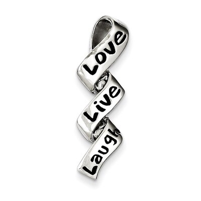 Love, Live, Laugh Charm Sterling Silver QC7510, MPN: QC7510, 883957140629