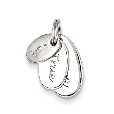 Wish True Love Charm Sterling Silver Polished QC6772, MPN: QC6772, 886774645995