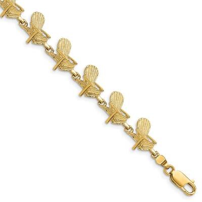 Beach Chair Bracelet 14k Gold FB1783-7, MPN: FB1783-7, 883957946085