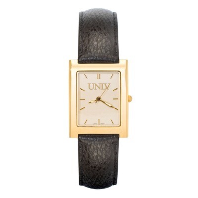 University of Nevada Lv Unlv Man&#39;s Square Dress Lea Watch UNL127