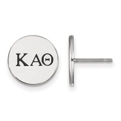 Kappa Alpha Theta Enameled Post Earrings Sterling Silver SS033KAT, MPN: SS033KAT, 886774606668