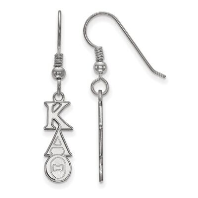 Kappa Alpha Theta Small Dangle Earrings Sterling Silver SS026KAT, MPN: SS026KAT, 886774604848