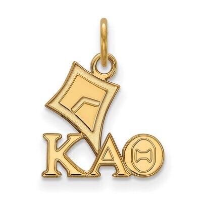 Kappa Alpha Theta Extra Small Pendant Gold-plated Silver GP034KAT, MPN: GP034KAT, 886774936550