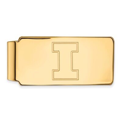 University of Illinois Money Clip 10k Yellow Gold 1Y025UIL, MPN: 1Y025UIL, 886774813448