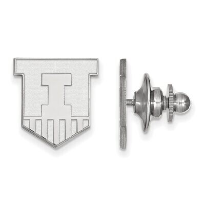 University of Illinois Lapel Pin 14k White Gold 4W051UIL, MPN: 4W051UIL, 886774850856