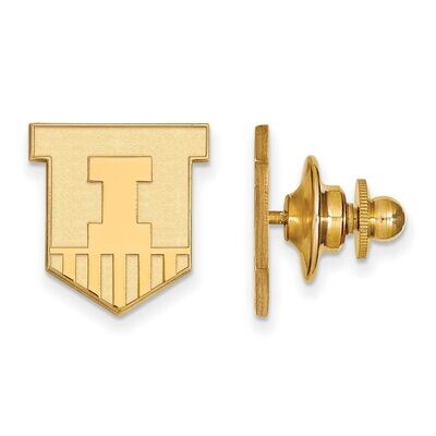 University of Illinois Lapel Pin 14k Yellow Gold 4Y051UIL, MPN: 4Y051UIL, 886774884158