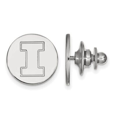 University of Illinois Lapel Pin 14k White Gold 4W011UIL, MPN: 4W011UIL, 886774838892