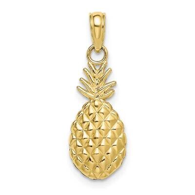 Textured Pineapple Charm 10k Gold 10K7138, MPN: 10K7138,