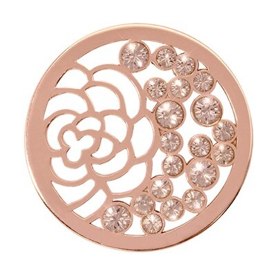 Nikki Lissoni China Garden Rose Gold-Plated 33mm Coin C1158RGM, MPN: C1158RGM, 8718627463130