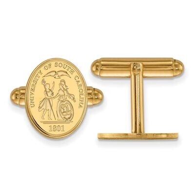 University of South Carolina Crest Cufflinks Gold-plated Silver GP067USO, MPN: GP067USO, 8867749529…