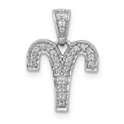 Aries Pendant 14k White Gold Diamond PM4102-012-WA, MPN: PM4102-012-WA, 883957670300