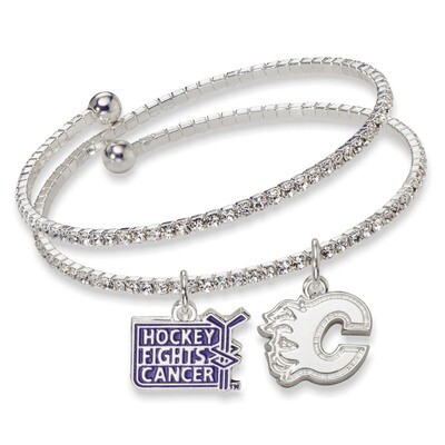 Calgary Flames Support Hfc Crystal Bracelet FLA075BR-HFC