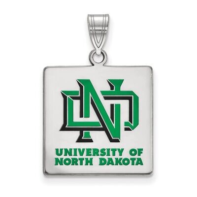 University of North Dakota Large Enamel Pendant Sterling Silver SS012UNOD, MPN: SS012UNOD, 88677472…