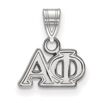 Alpha Phi Small Pendant Sterling Silver SS002APH, MPN: SS002APH, 886774598512