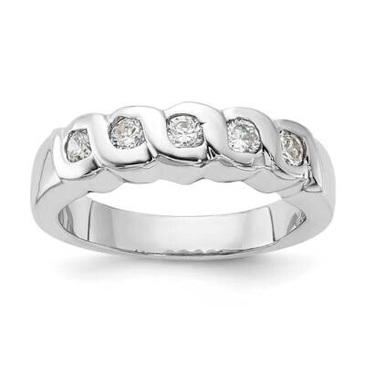CZ Ring Sterling Silver QR1298, MPN: QR1298, 883957180250