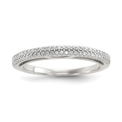 CZ Diamond Ring Sterling Silver QR6623, MPN: QR6623, 883957839165
