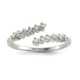 CZ Diamond Ring Sterling Silver QR6647, MPN: QR6647, 883957965338