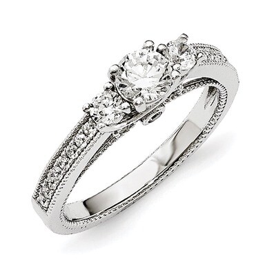 Ring Sterling Silver CZ QMP1407-6, MPN: QMP1407, 191101072161