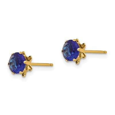 5mm Sapphire September Earrings - 14k Gold SE179 by Madi K, MPN: SE179, 886774997667