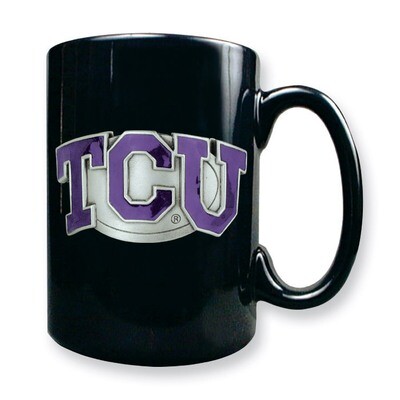 Texas Christian University 15oz Black Ceramic Mug GC1736, MPN: GC1736, 89006614848