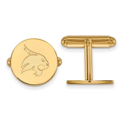 Texas State University Cufflinks 14k Yellow Gold 4Y010TST, MPN: 4Y010TST, 886774870380
