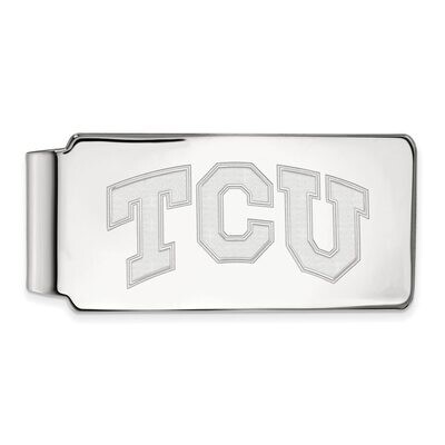 Texas Christian University Money Clip 10k White Gold 1W009TCU, MPN: 1W009TCU, 886774777818