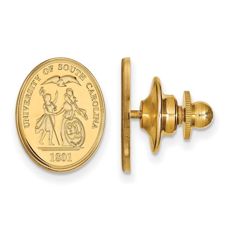 University of South Carolina Crest Lapel Pin 14k Yellow Gold 4Y066USO Collegiate _ HomeBello