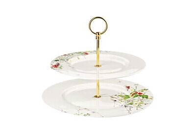 Rosenthal Brillance Fleurs Sauvages Etagere 2 tiers with Rim Plates, MPN: 10530-405101-25322, 79095…