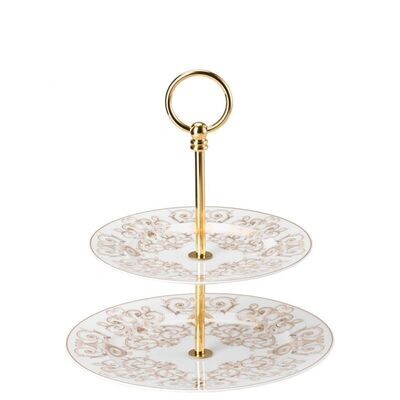 Versace Medusa Gala Etagere Small 2 Tiers 7 - 8 1/2 Inch, MPN: 19325-403635-25316, 790955942257