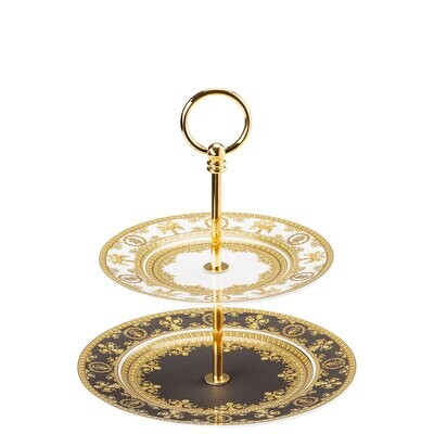 Versace I Love Baroque  Etagere Small 2 Tiers 7 &amp; 8 1/2 Inch, MPN: 19325-403651-25316, 790955022010