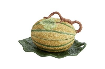 Mottahedeh Melon Tureen with Stand S6546, MPN: S6546,